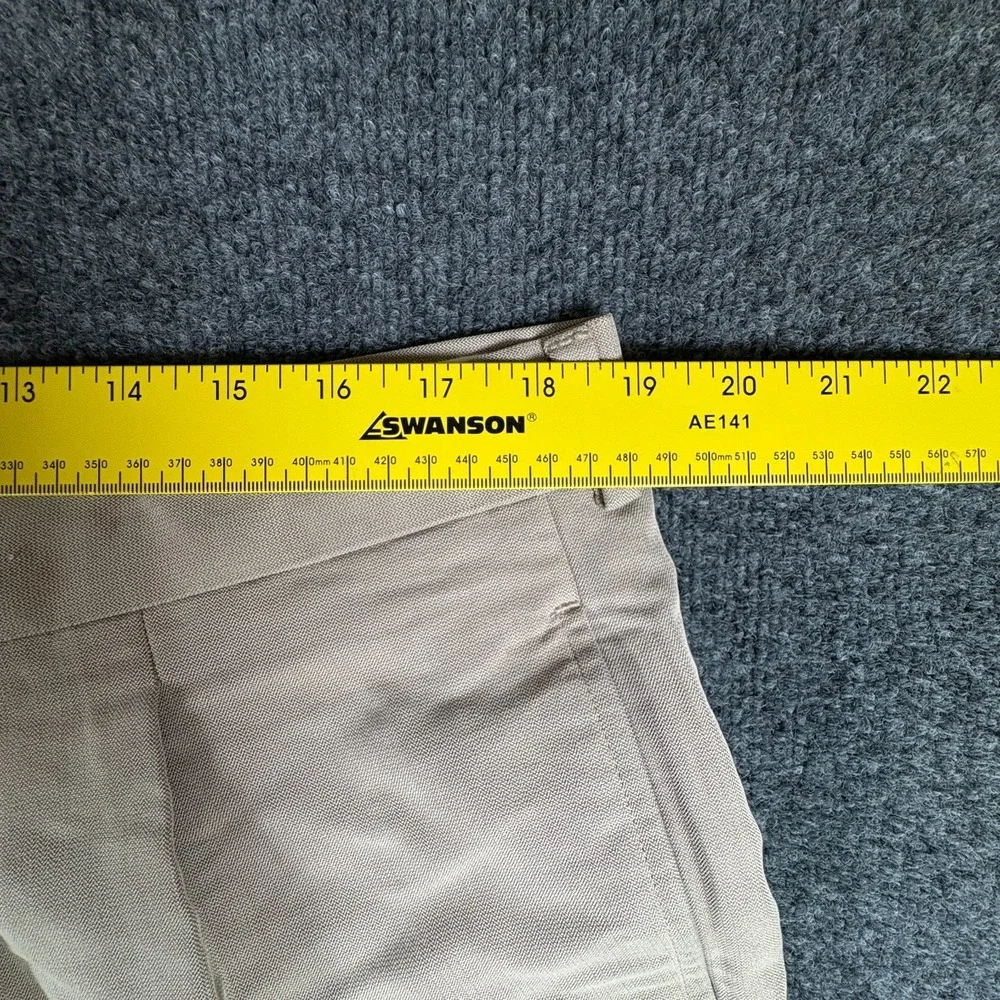 Geoffrey Beene Dress Pants Mens 38x30.5 Beige‎ Pleated Front Straight Leg Formal